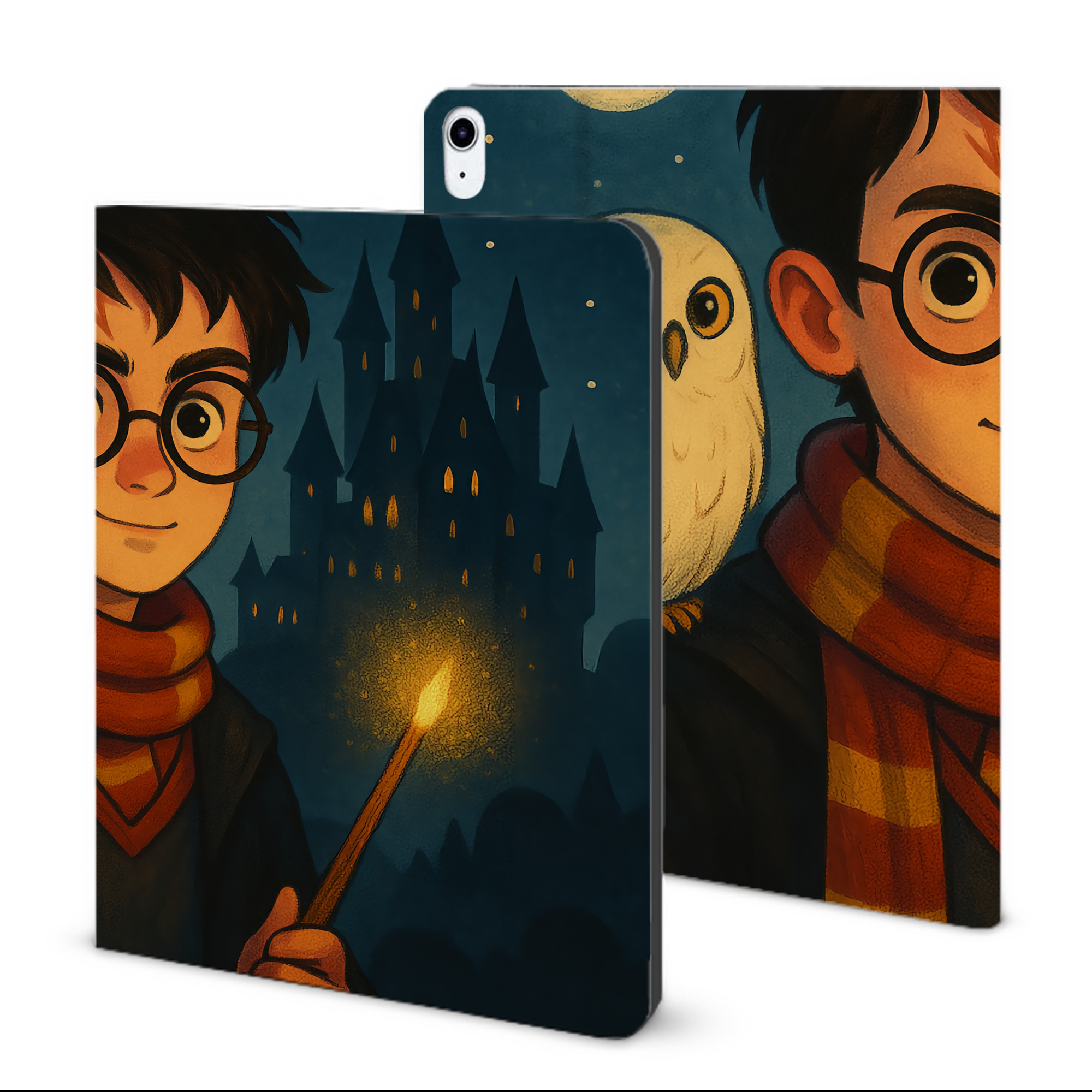 （画像用） Harry Potter ハリー・ポッターシリーズ IPad ケース ブック型 PUレザー TPU 耐衝撃 軽量 薄型 ペン収納なし 全面保護 IPad 各モデル対応